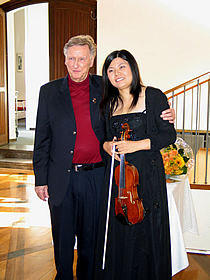 Alois Kottmann mit Yan Yan Chang (Preisträgerin 2008)